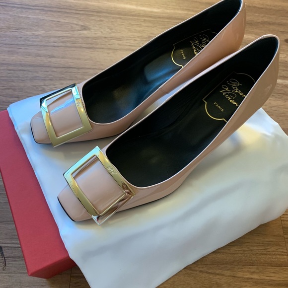 Pink Belle Trompette In Patent Leather Pumps - Picture 5 of 6